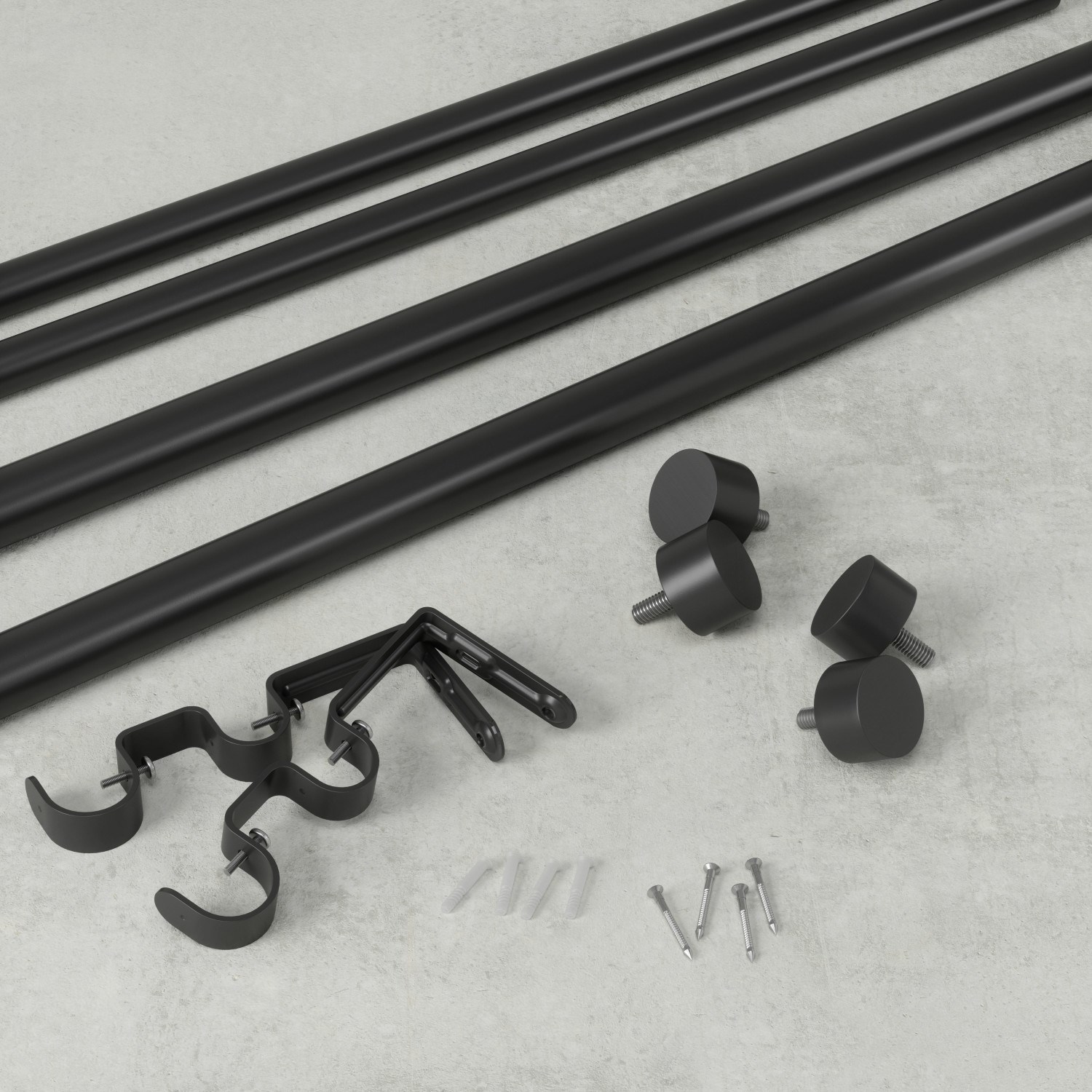 Garnýž CAPPA DOUBLE SET/2ks 91-168cm černá_0