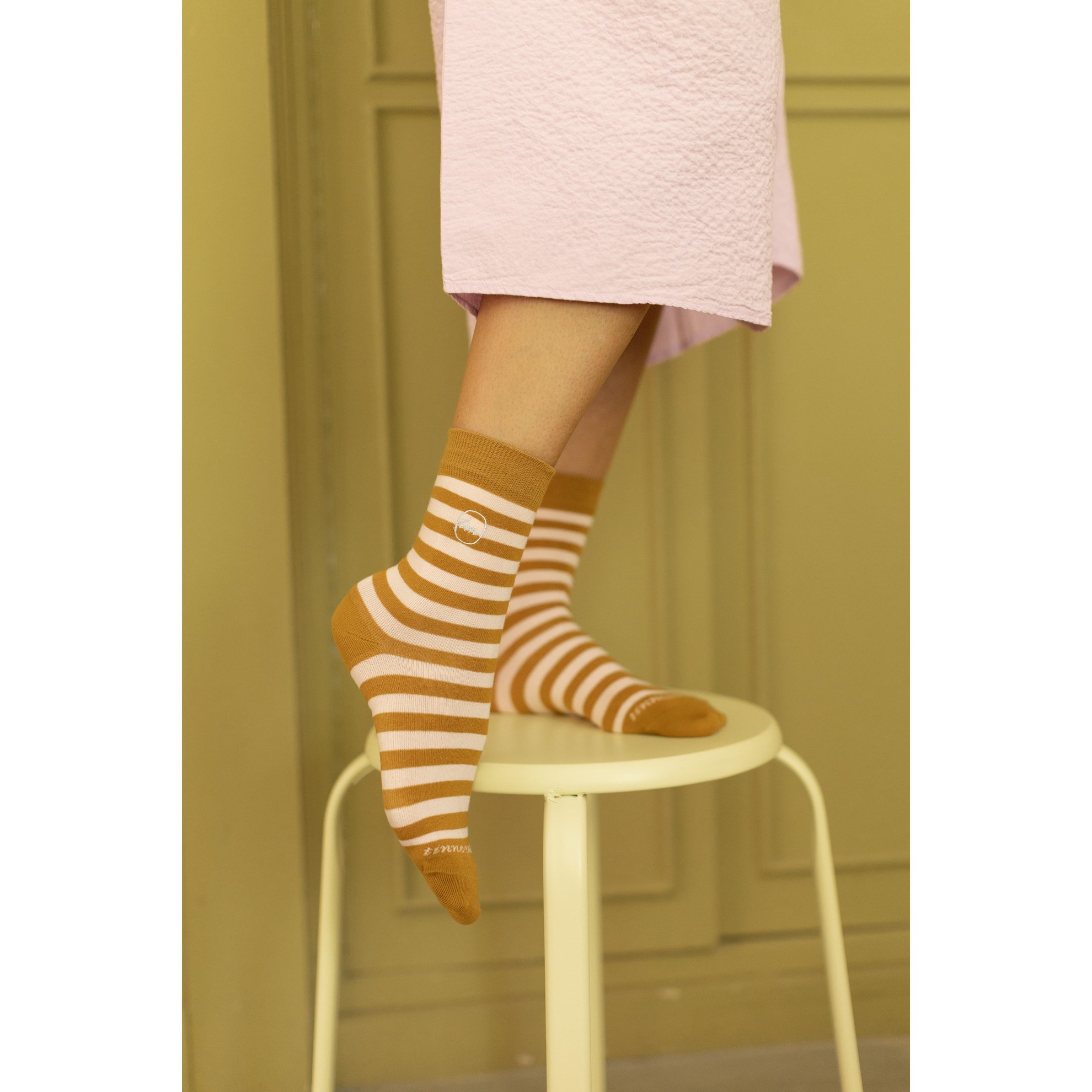 Ponožky Tine and Mia 35-38 pink mocca_1