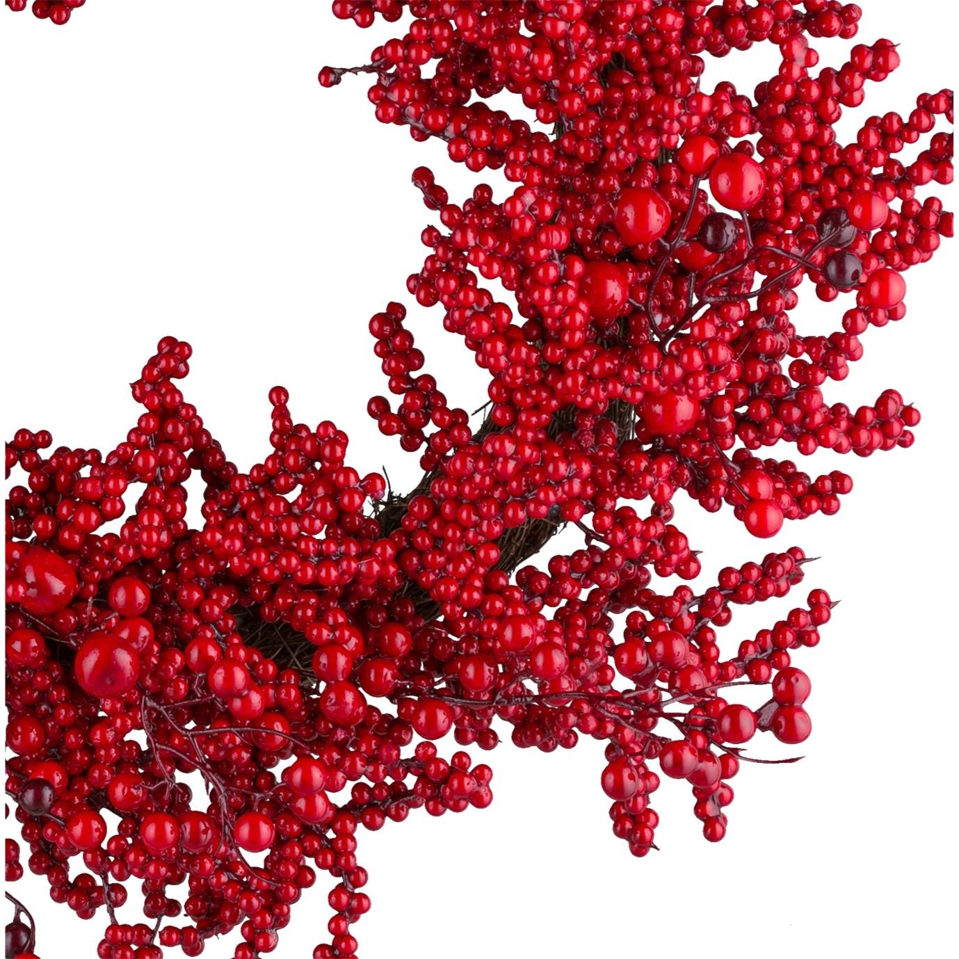 Věnec z lesních plodů 60 cm červený_0