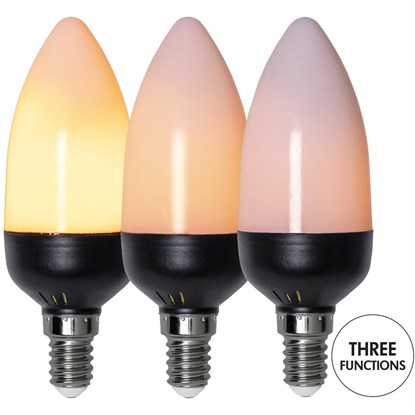 dekorační LED žárovka s planoucím světlem E14_0