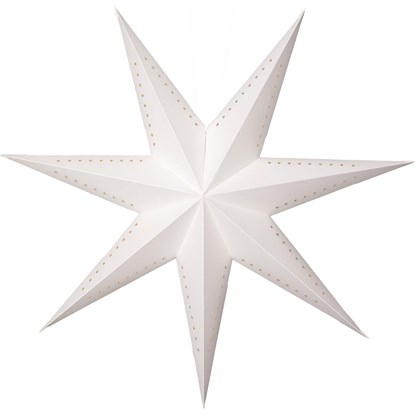 Vánoční papírová hvězda Mika 60 cm bílá, bez světelného zdroje (083-00)_0