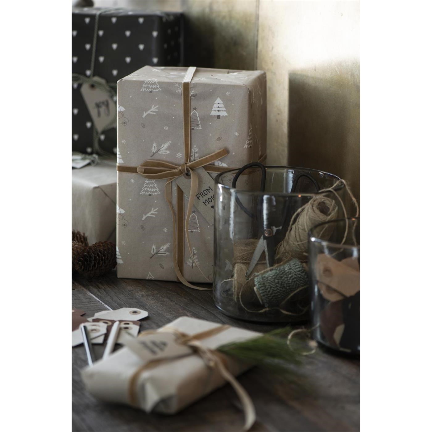 Sametová stuha na cívce Ib Laursen 10 m clay_4