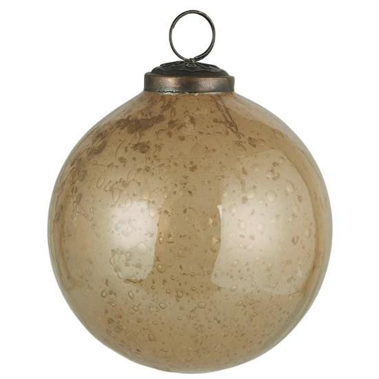 Skleněná vánoční ozdoba Ib Laursen P.9,5 cm honey_2