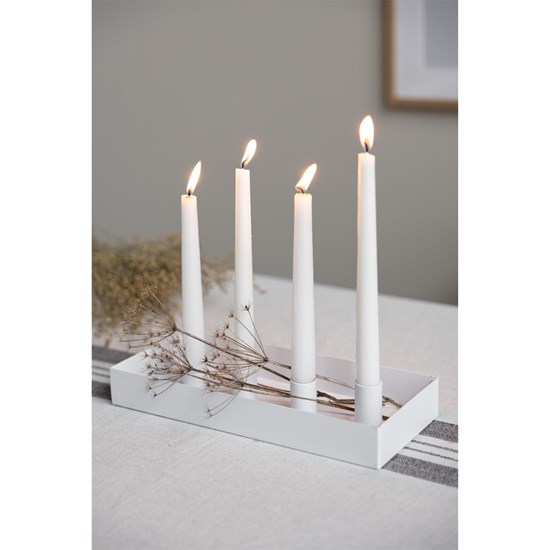 Adventní svícen SUND s magnetickým držáky na svíčky 2,1 cm bílý_3