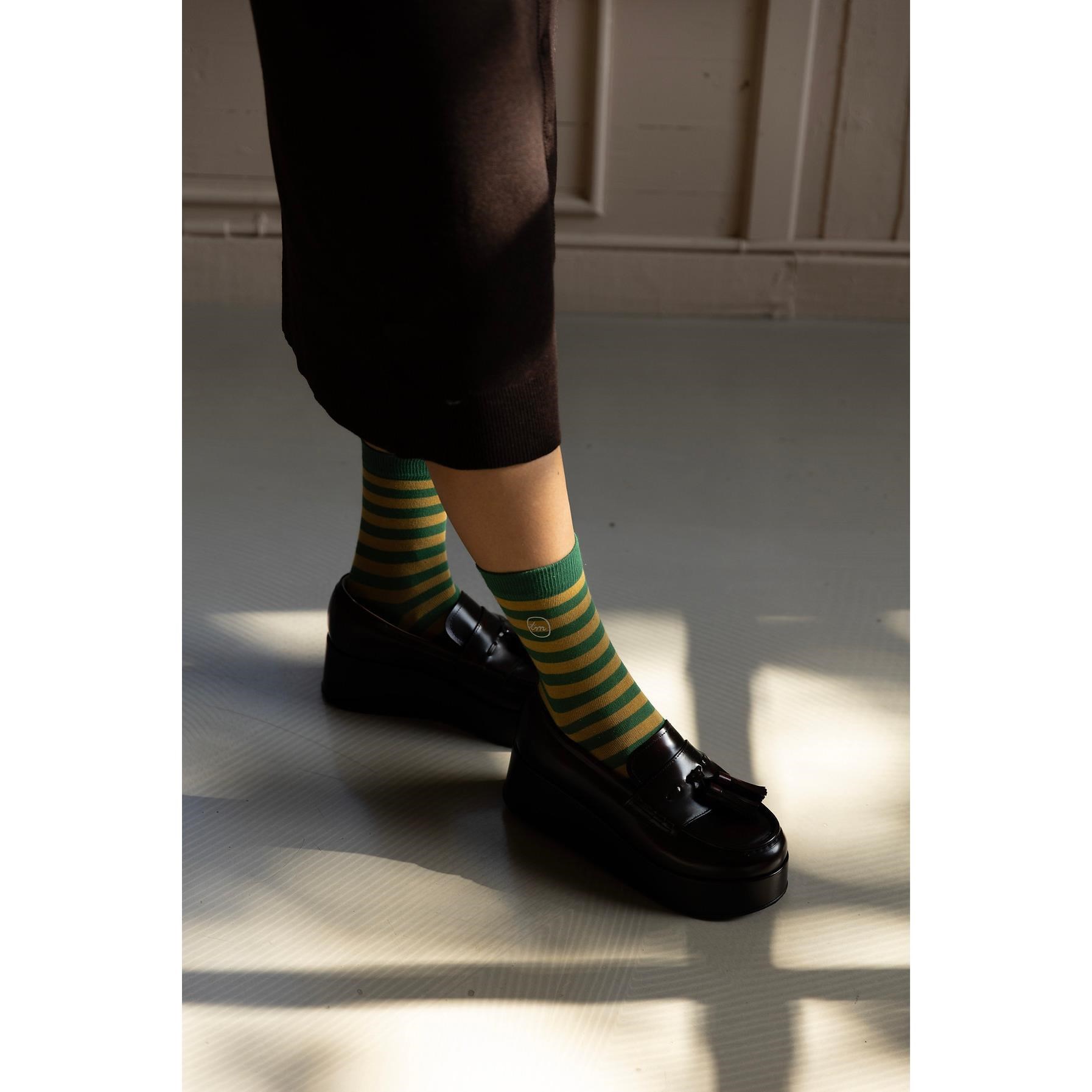 Ponožky Tine and Mia 39-41 green moss_1