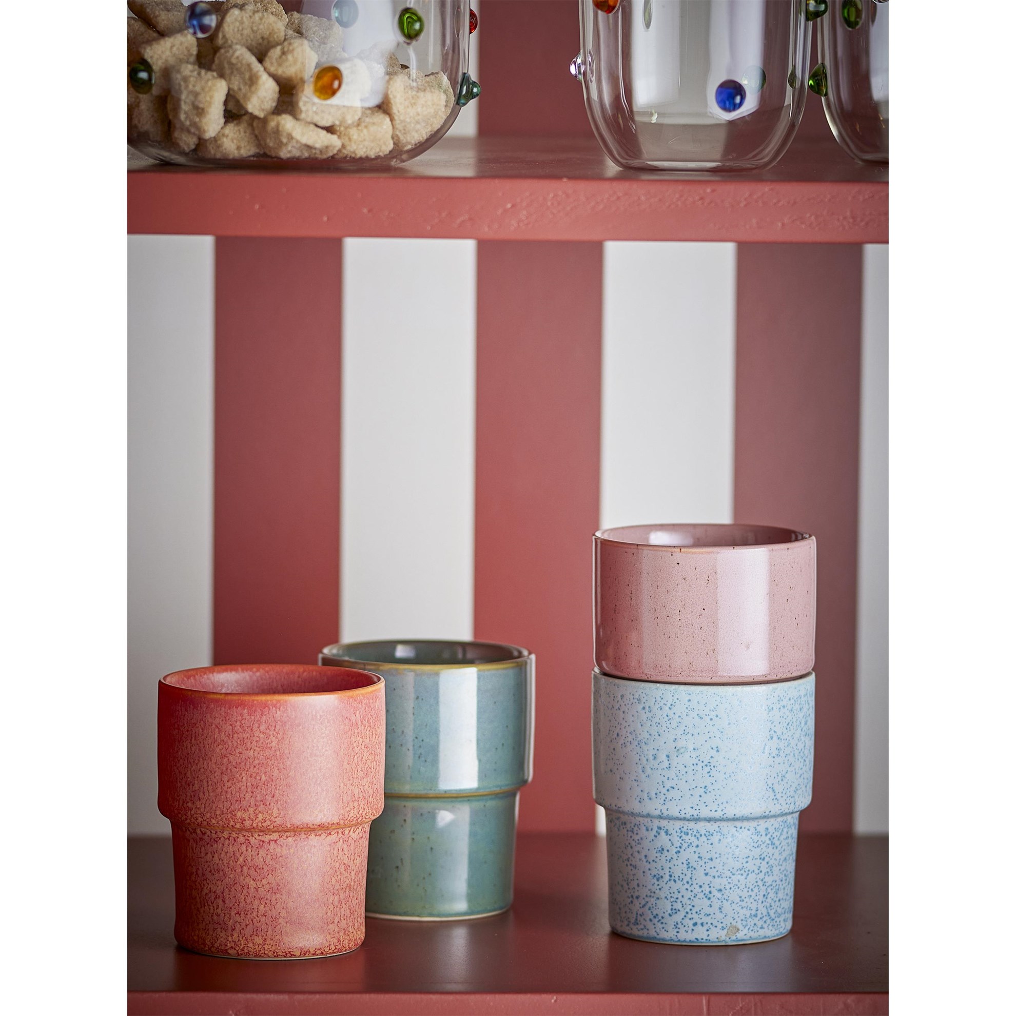 Kameninové šálky Ewan SET/4 ks barevné odstíny_2