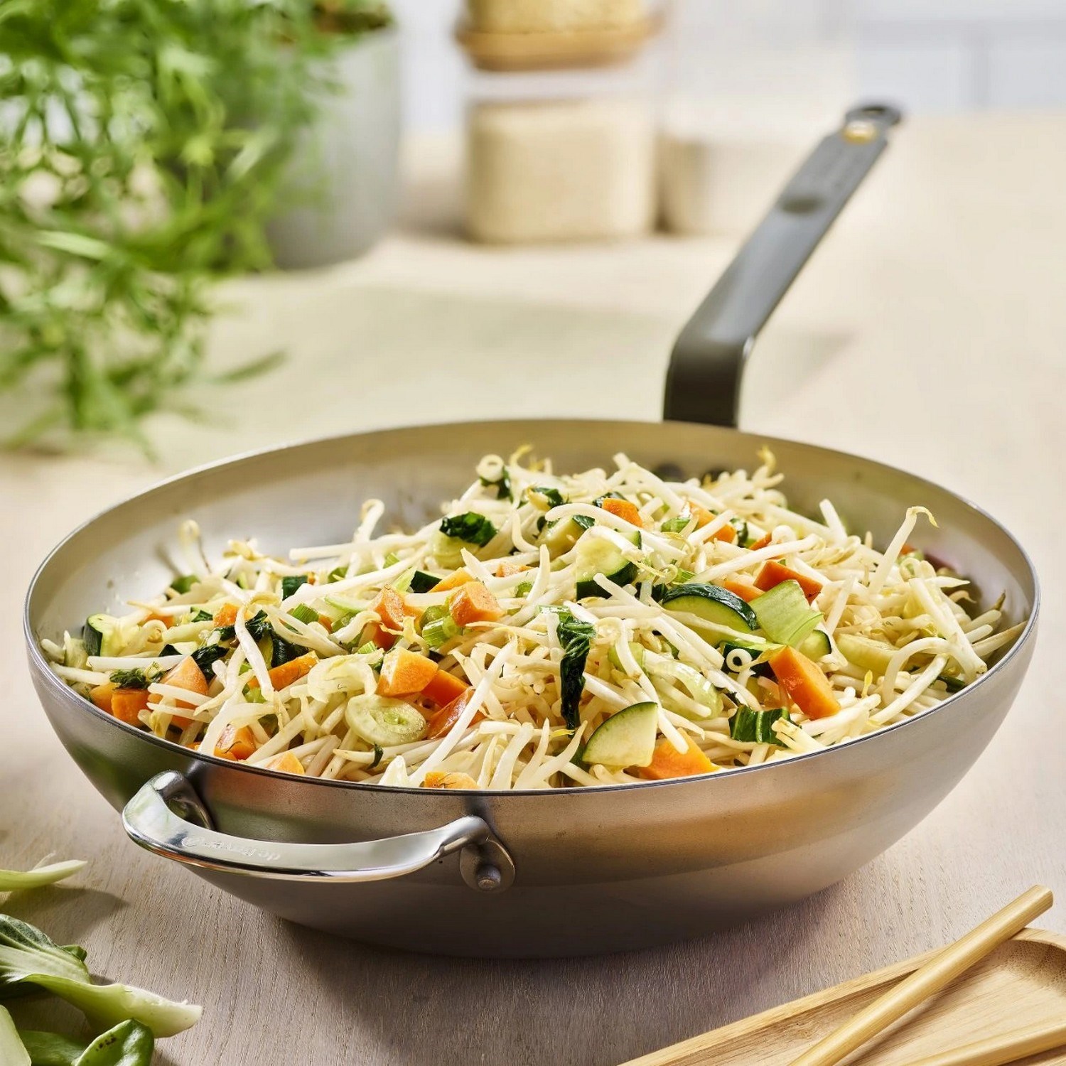 Ocelová pánev WOK de Buyer MINERAL B P.32cm_3