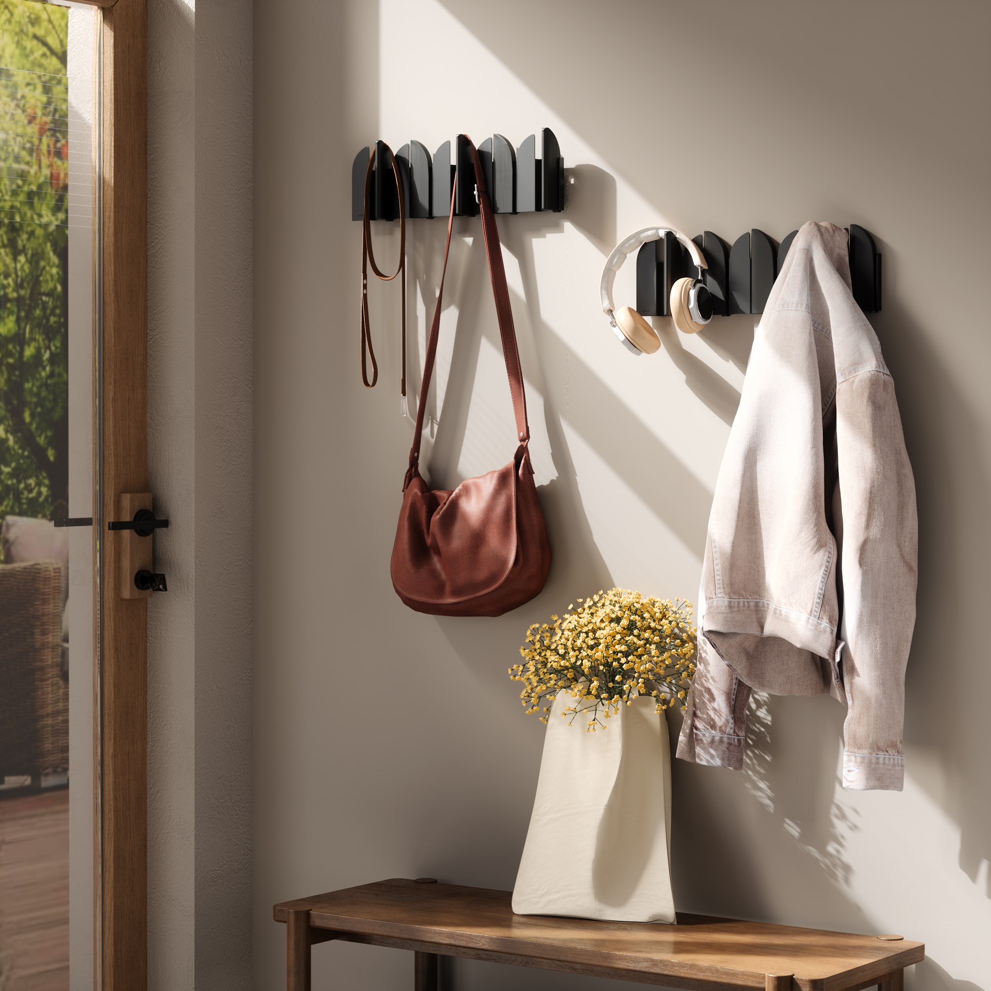 Nástěnné háčky Umbra SALOON černé_5