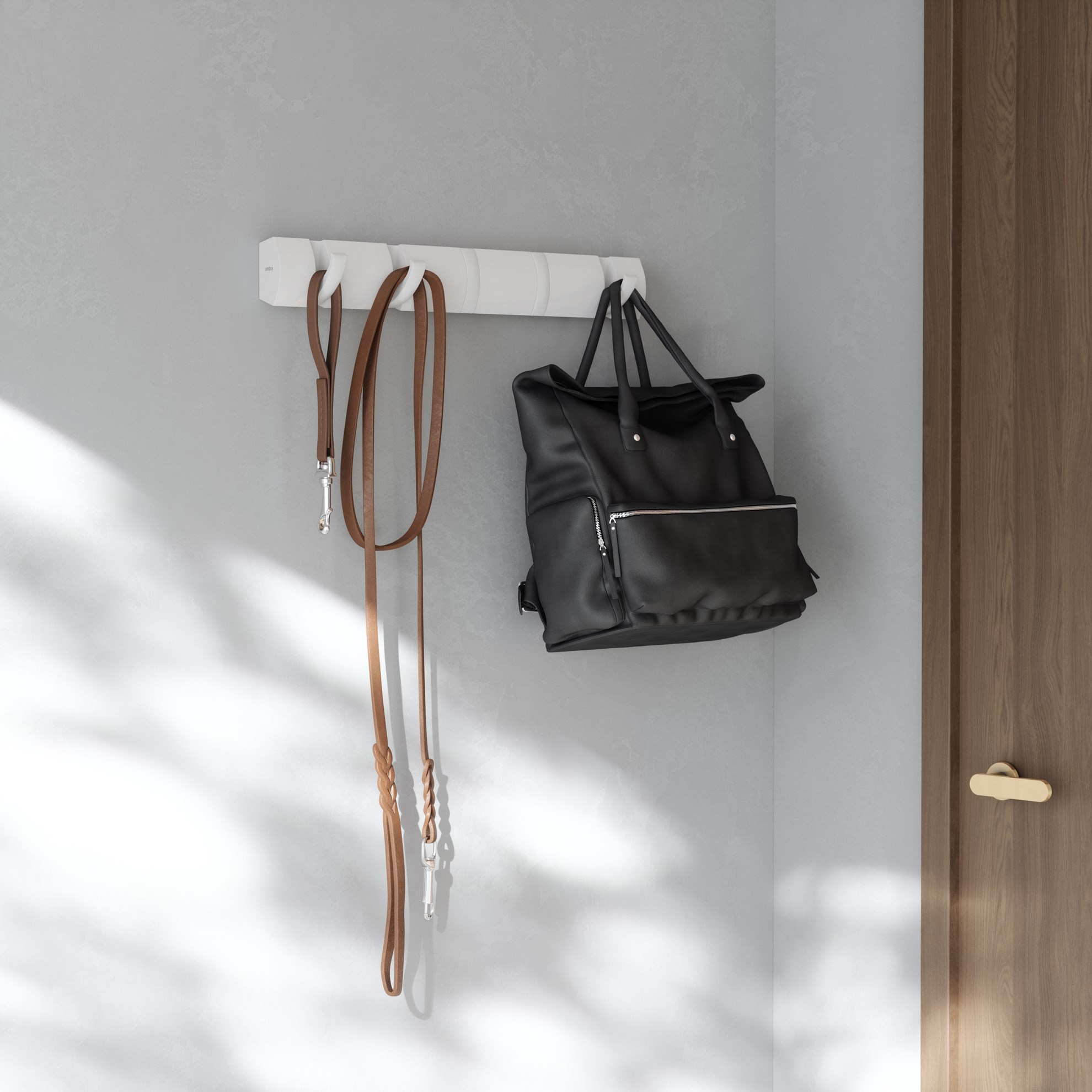 Věšák na zeď Umbra FLIP 5 háčků bílý s bílými háčky_6
