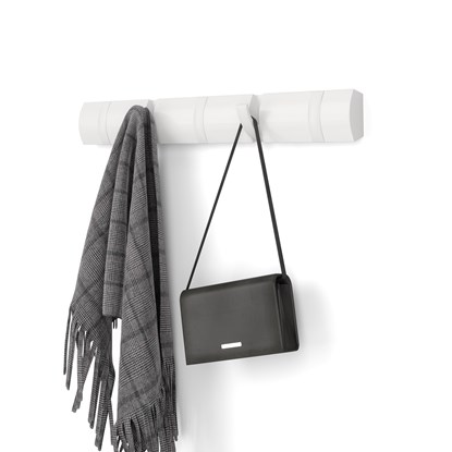 Věšák na zeď Umbra FLIP 5 háčků bílý s bílými háčky_9