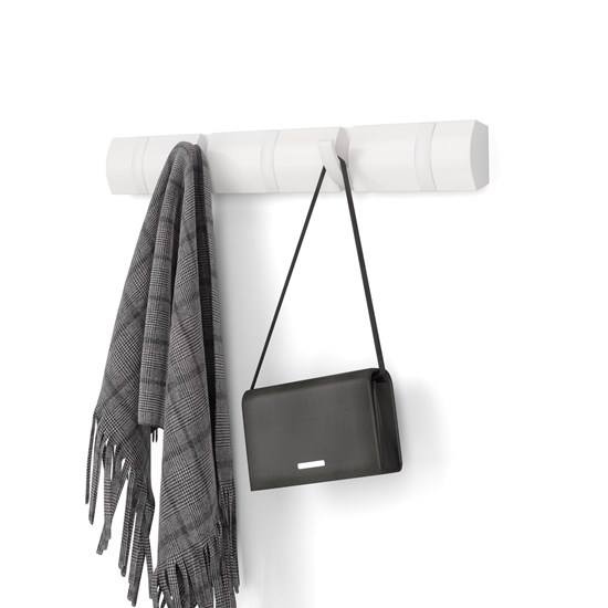 Věšák na zeď Umbra FLIP 5 háčků bílý s bílými háčky_9