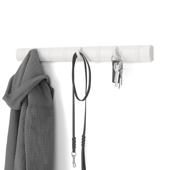 Věšák na zeď Umbra FLIP 8 háčků bílý s bílými háčky_9