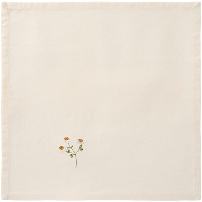 Bavlněný ubrousek s výšivkou heřmánku Ib Laursen 40x40 cm_0