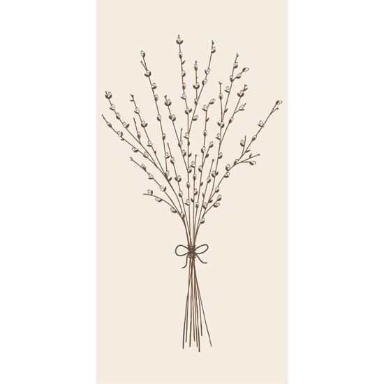 Papírové ubrousky Ib Laursen vrbové větvičky s jehnědy BAL/16 ks_0