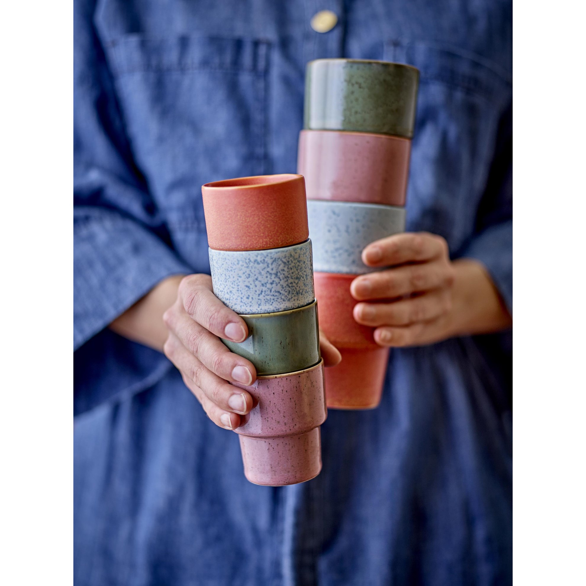 Sada čtyř šálků na espresso EWAN 75 ml 4 barevné odstíny_2