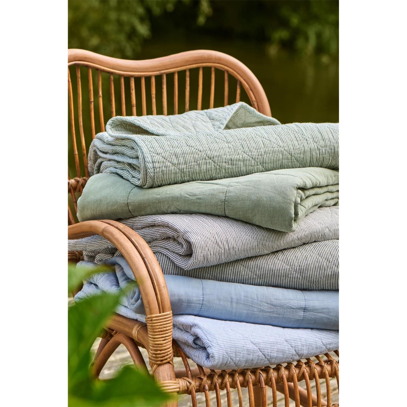 Prošívaná deka/pléd Ib Laursen VINTAGE 180x130 cm pistachio_1