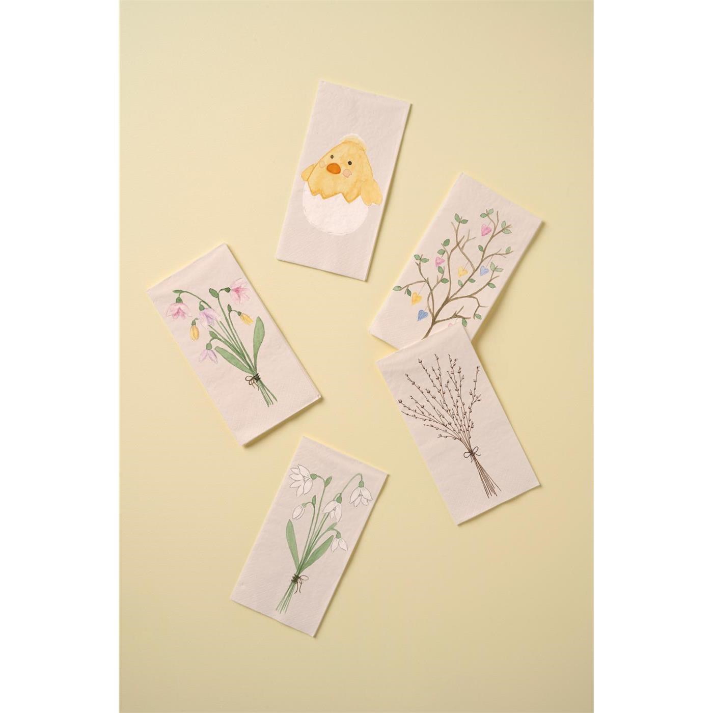 Papírové ubrousky Ib Laursen jarní květiny BAL/16 ks_0