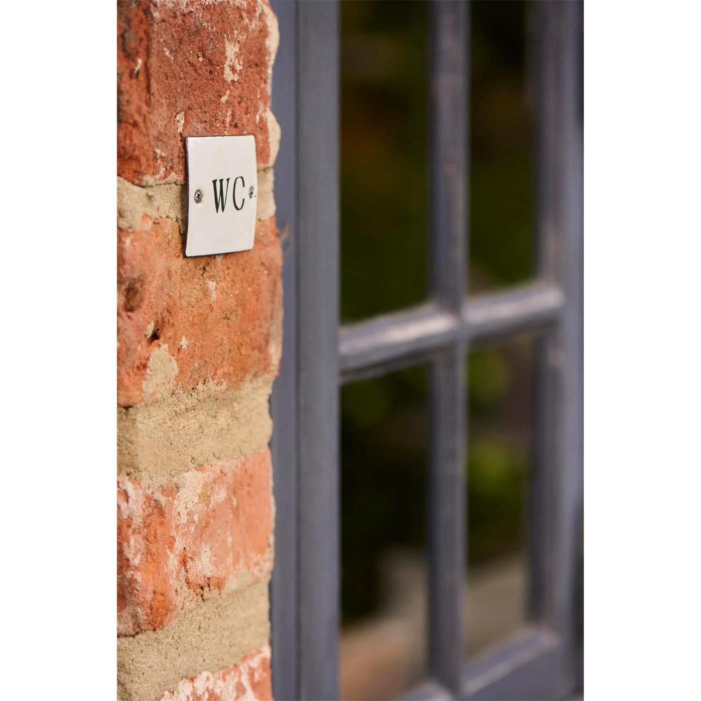 Smaltovaná cedulka WC 5x6 cm_0