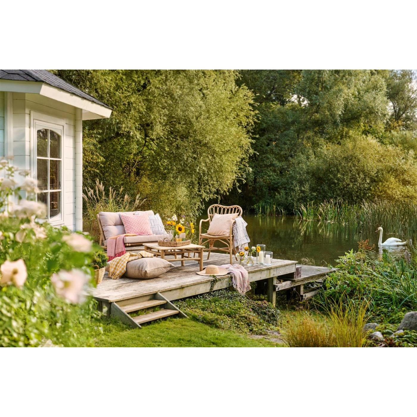 Pléd/přehoz Ib Laursen kostkovaný 130x160 cm dusty green_0