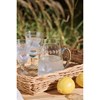 Skleněný džbánek s uchem s drobnými lístky 800 ml_0