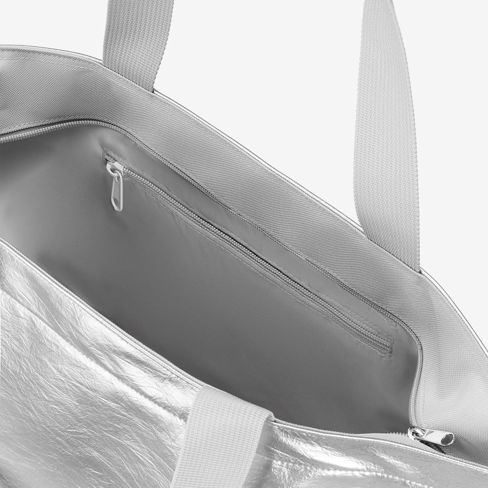 Taška přes rameno Reisenthel Shopper M silver crackle_3