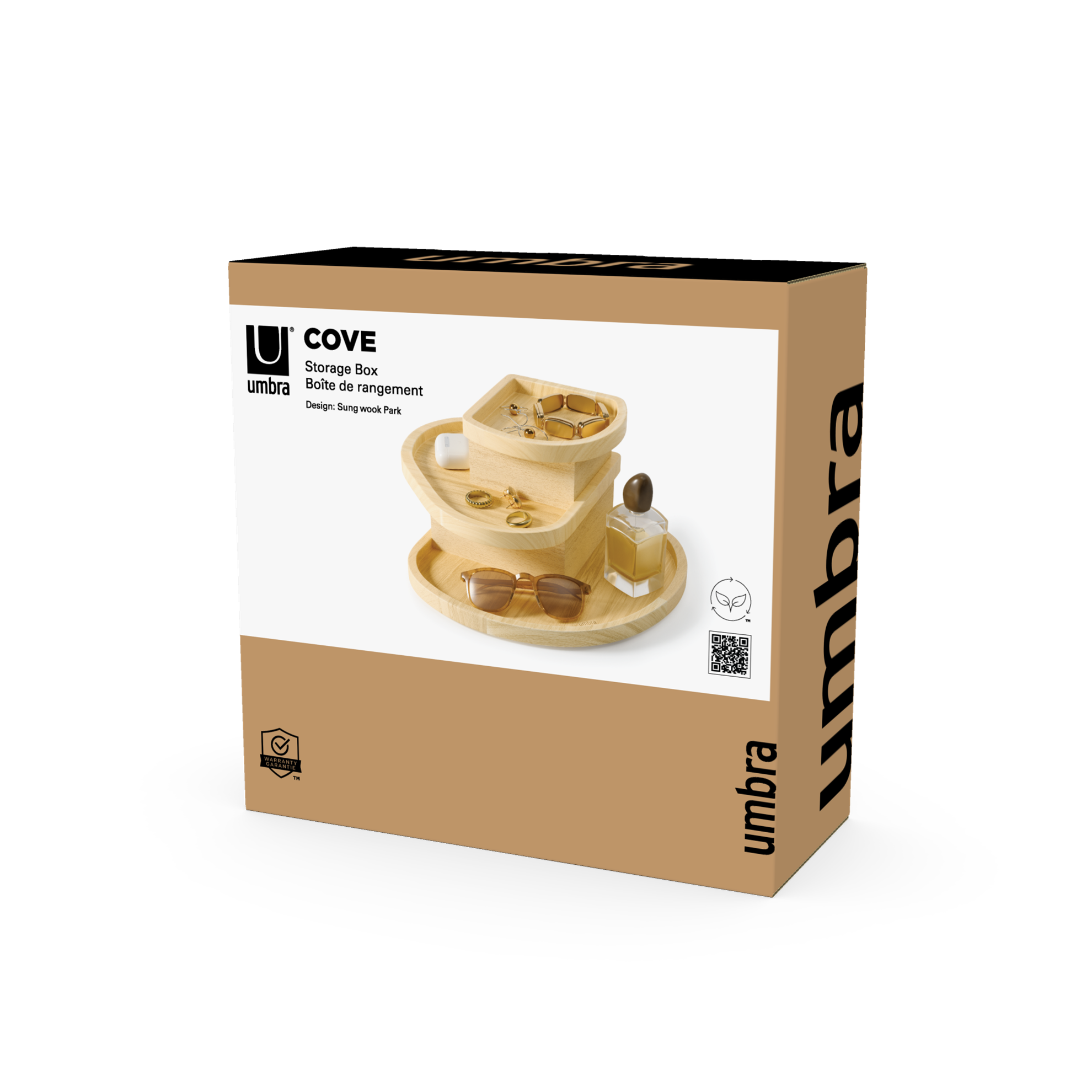 Organizér/šperkovnice Umbra COVE přírodní_9