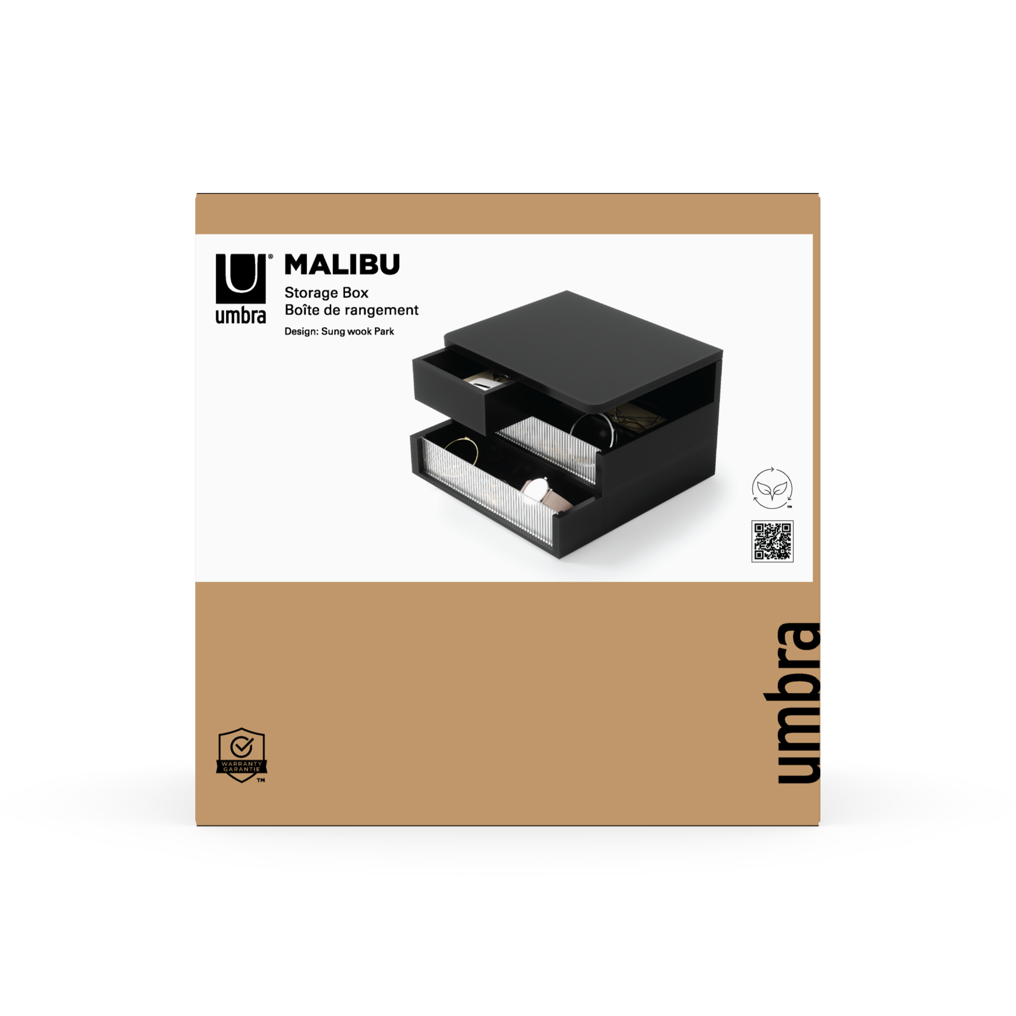 Organizér/šperkovnice Umbra MALIBU černá_8