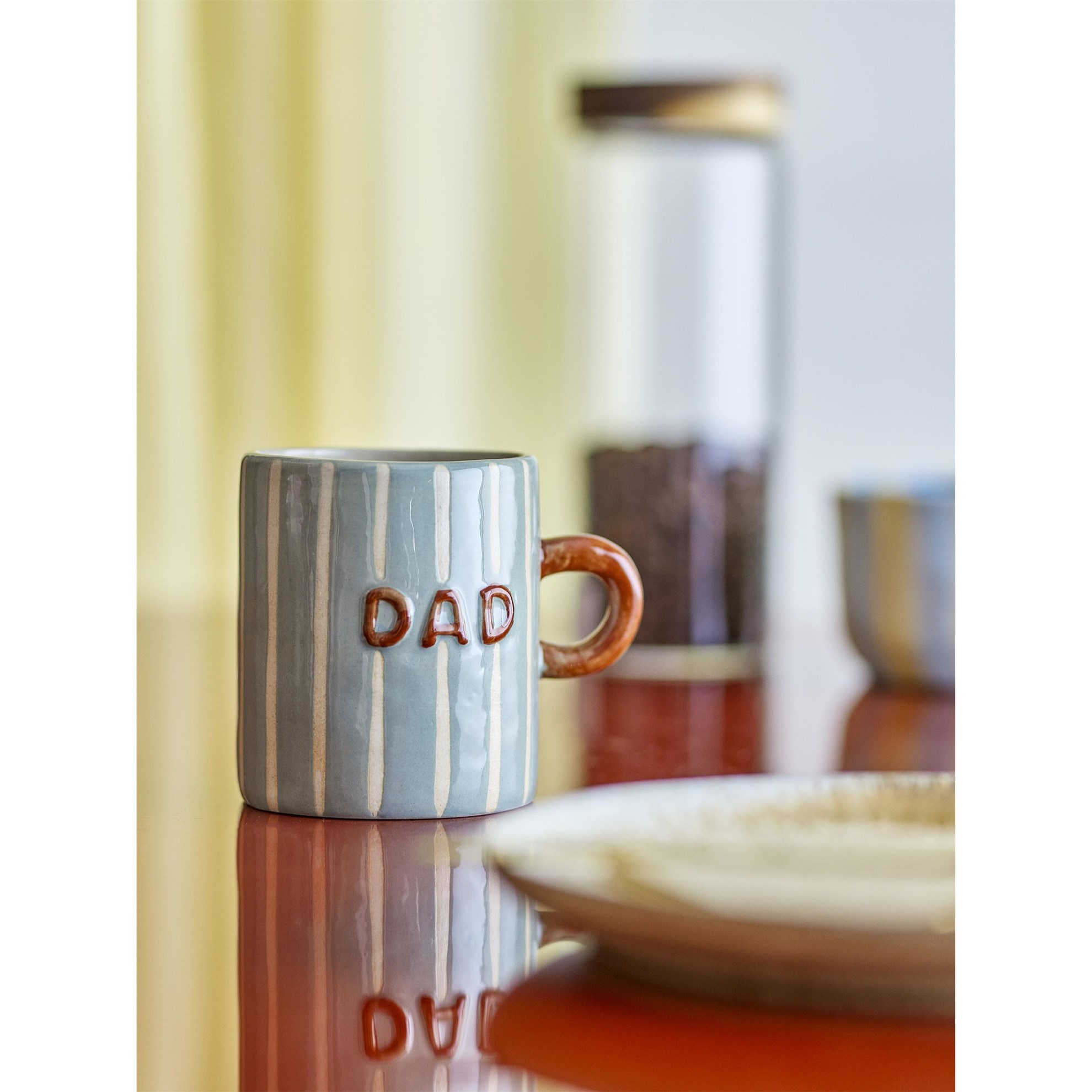 Kameninový hrnek CHERISH "DAD" 325 ml modrý_0