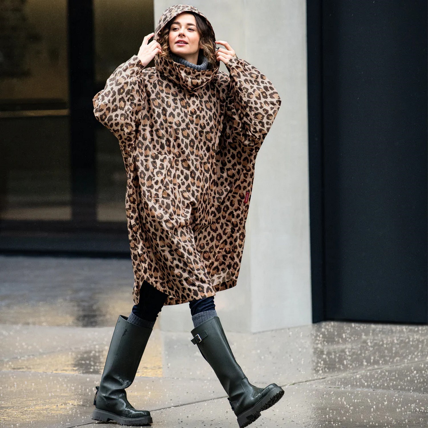 Skládací pláštěnka Mini Maxi Raincoat leo macchiato_0