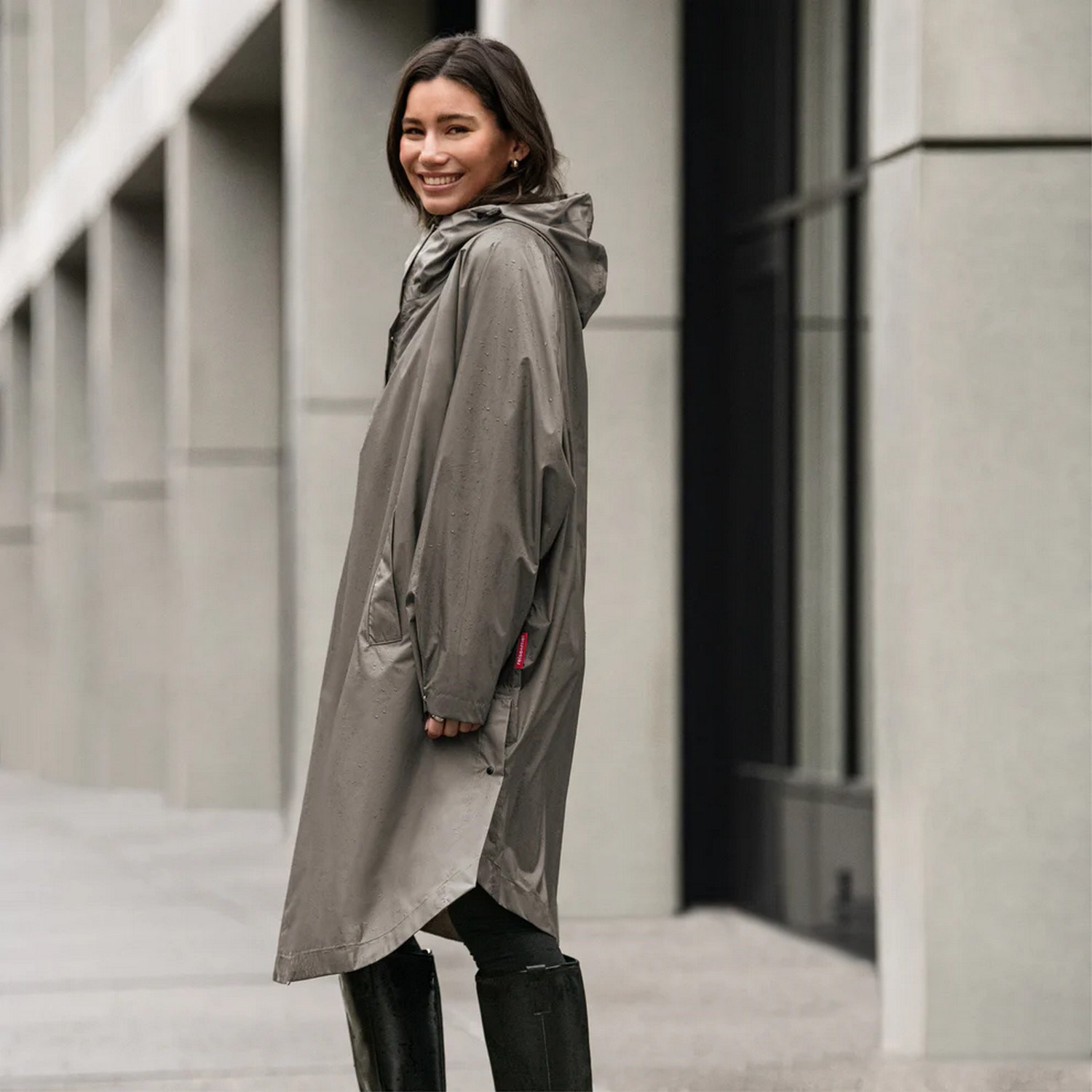 Skládací pláštěnka Mini Maxi Raincoat dark taupe_0