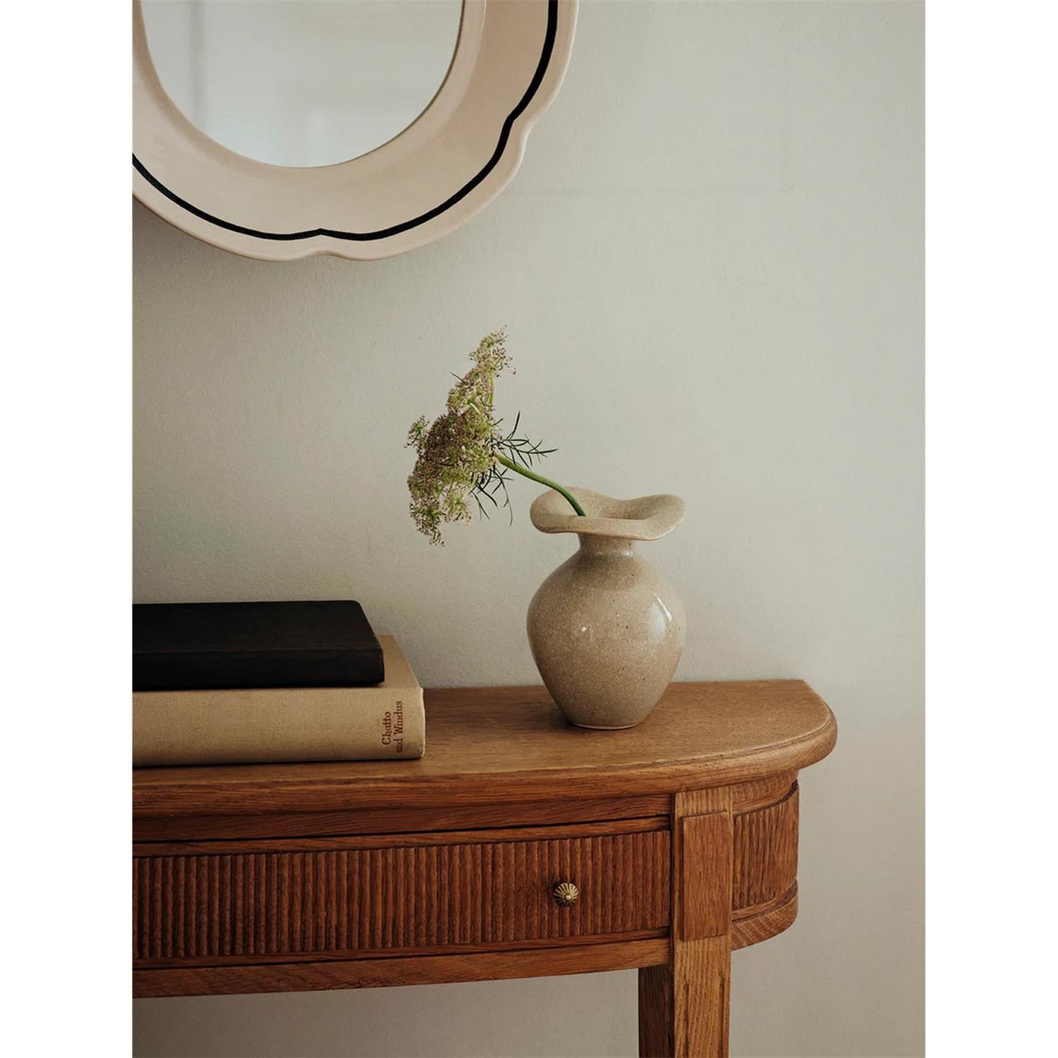 Váza Broste FLORENTINA XS V.14 cm béžová_0