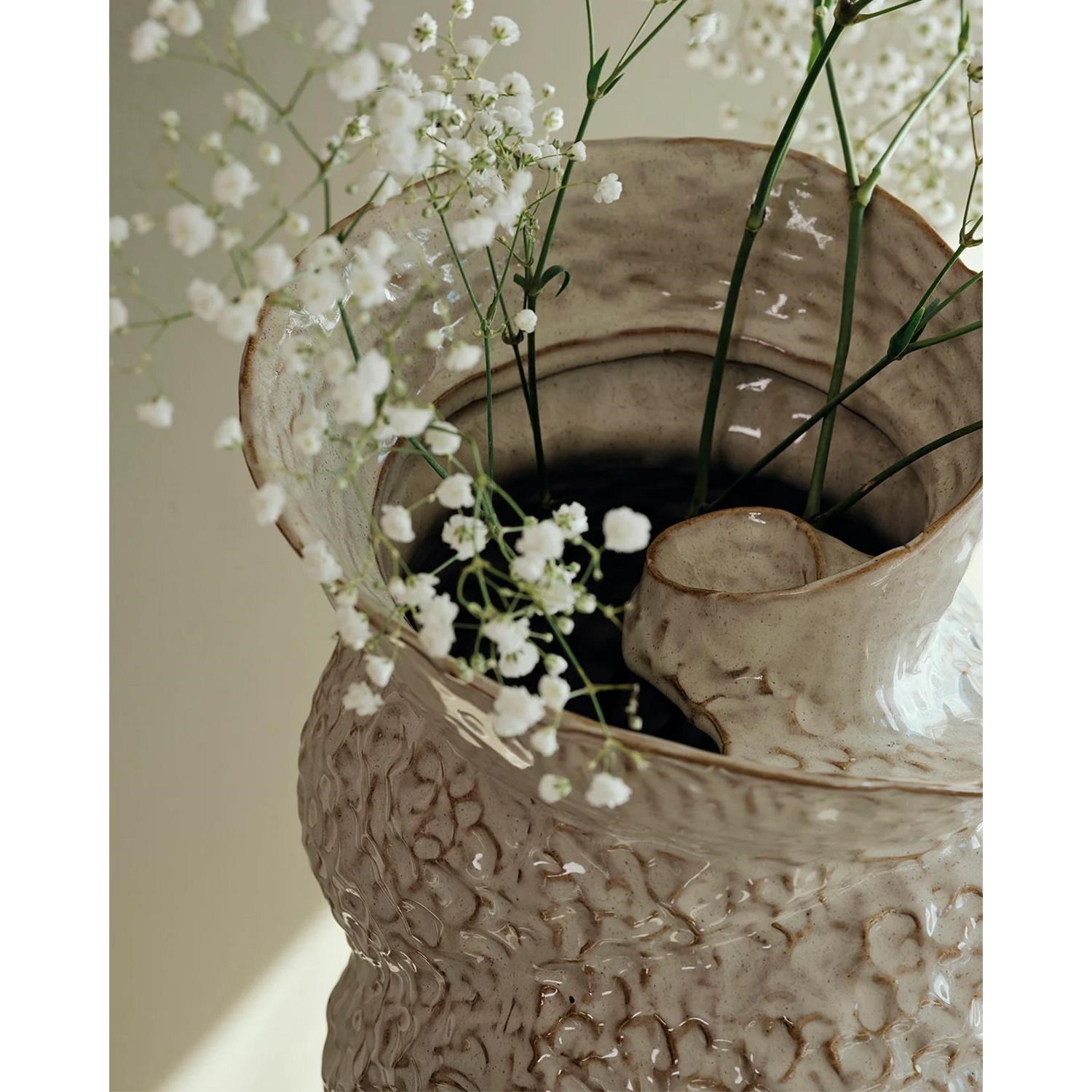 Váza Broste SHELLY V.38 cm bílá_1