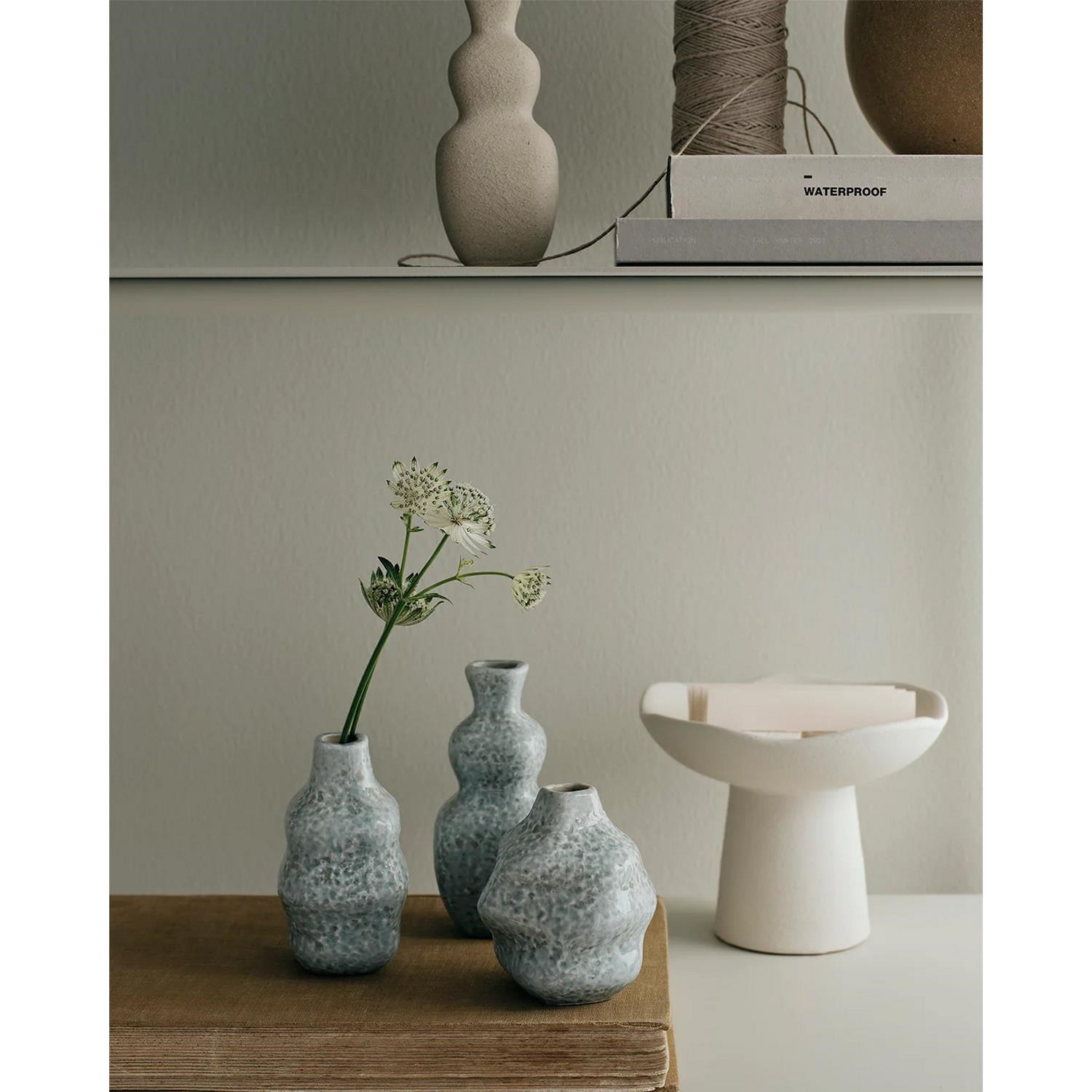 Vázy Broste CORNELIA V.12 cm SET/3 ks světle modré_0