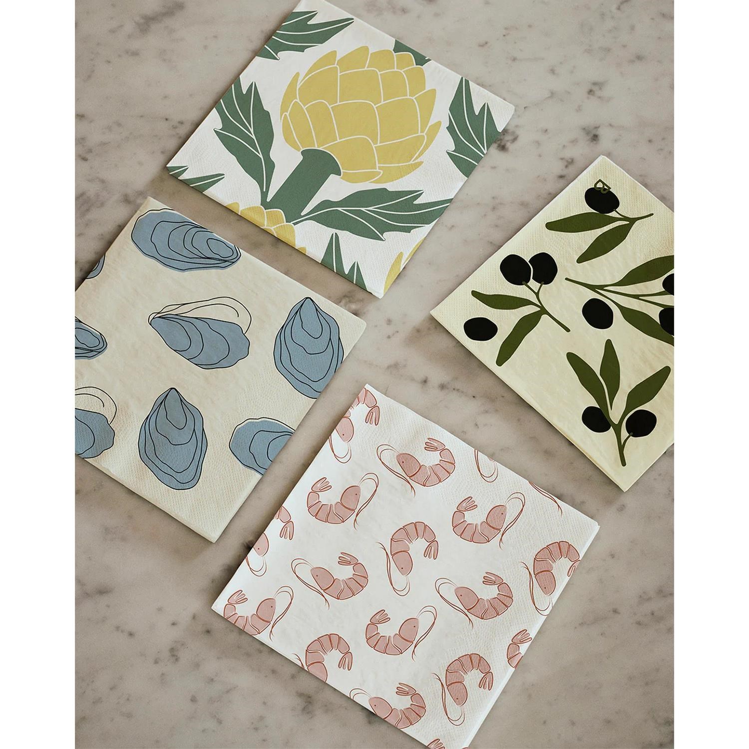 Papírové ubrousky Broste OYSTER BAL/20 ks světle modré_0