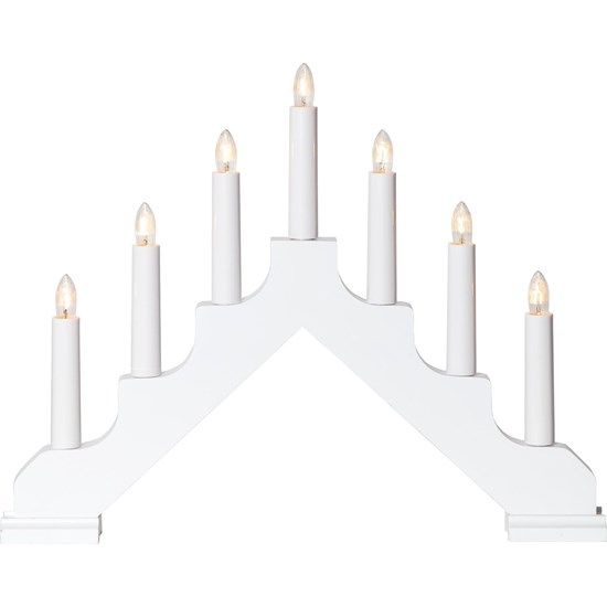 Vánoční okenní svícen ADA V.30cm bílý_1