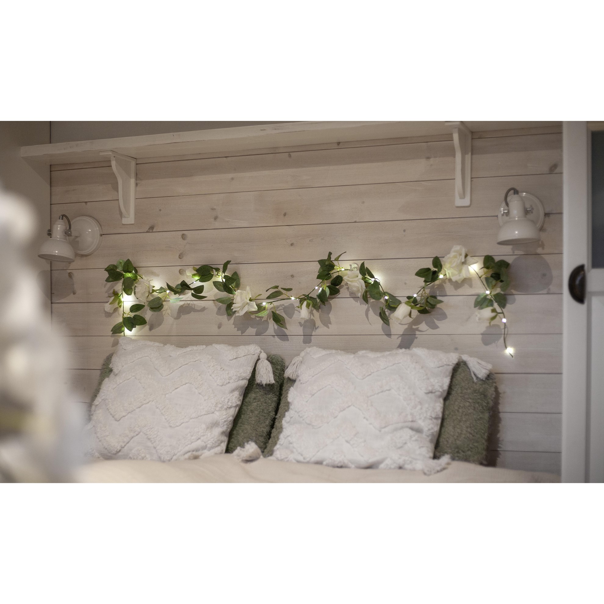 LED dekorační girlanda ROZA 20x LED D.2m zelená_2