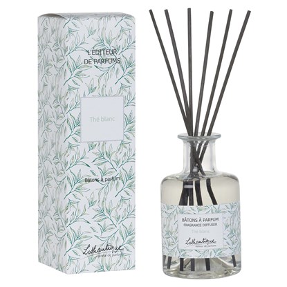 Vonný difuzér s dřívky 200 ml L'editeur De Parfums - bílý čaj_0