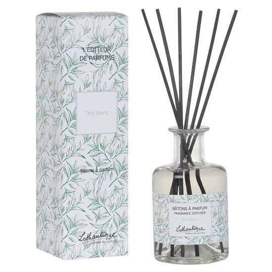 Vonný difuzér s dřívky 200 ml L'editeur De Parfums - bílý čaj_0